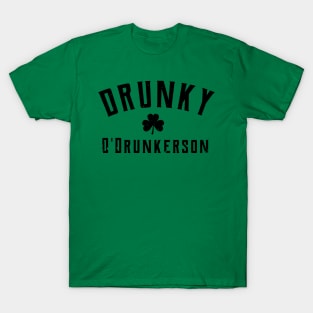 Drunky O'Drunkerson st patrick's day  t shirt T-Shirt